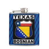 Texas-bosnischer Amerikaner Flachmann (Vorderseite)