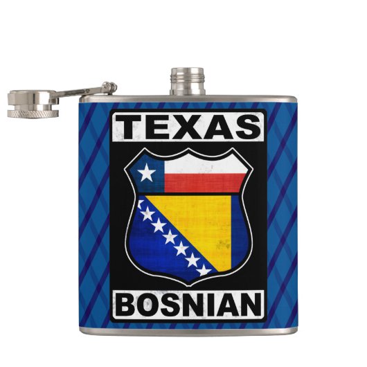 Texas-bosnischer Amerikaner Flachmann (Geöffnet)