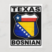 Texas-bosnischer Amerikaner Postkarte (Vorderseite)