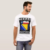Texas-bosnischer Amerikaner T-Shirt (Vorne ganz)