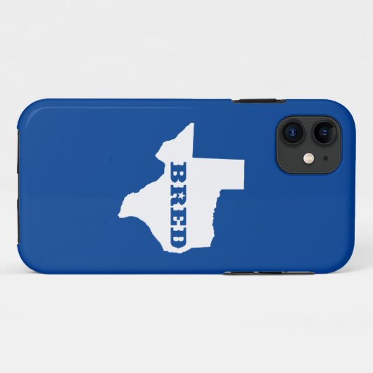 Texas Bred Case-Mate iPhone Hülle (Rückseite (Horizontal))