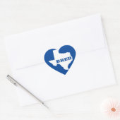 Texas Bred Herz-Aufkleber (Umschlag)