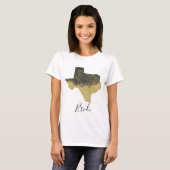 Texas Bride Black and Gold Image T-Shirt (Vorne ganz)
