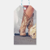 Texas Bride in Boots Brautparty Geschenkanhänger (Vorderseite)