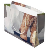 Texas Bride in Boots Brautparty Große Geschenktüte (Rückseite Schrägansicht)
