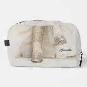 Texas Bride in Kristall Boots Waschbeutel (Vorderseite)