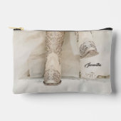 Texas Bride in Kristall Boots Zubehörtasche (Vorderseite)