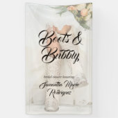 Texas Bride Kristall Boots Brautparty Banner (Vertikal)