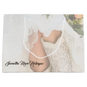 Texas Bride Kristall Boots Brautparty Große Geschenktüte (Vorderseite)