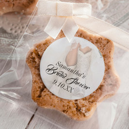 Texas Bride Kristall Boots Brautparty Runder Aufkleber