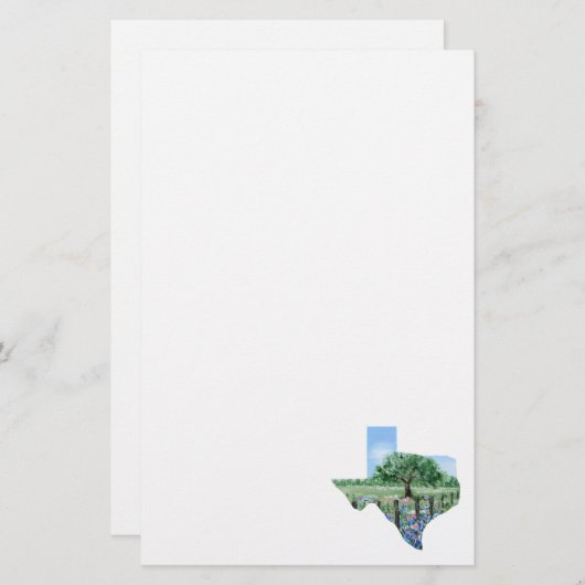 Texas-Briefpapier Briefpapier (Vorne/Hinten)