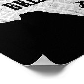Texas Brisket BBQ und Pitmaster-T-Shirt Poster (Ecke)
