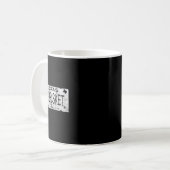 Texas Brisket-Lizenzschild BBQ Pitmaster Kaffeetasse (Vorderseite Links)