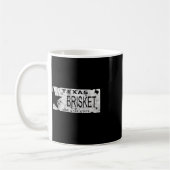 Texas Brisket-Lizenzschild BBQ Pitmaster Kaffeetasse (Links)