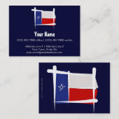 Texas-Bürsten-Flagge Visitenkarte (Vorne/Hinten)