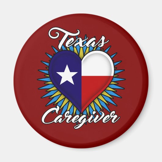 Texas Caregiver-Magnet (Hintergrund des Mords) Magnet (Vorne)