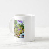 TEXAS-Cartoon-Karte Kaffeetasse (Vorderseite Links)