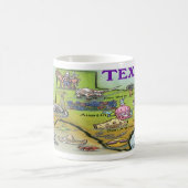 TEXAS Cartoon Map Kaffeetasse (Mittel)