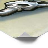 Texas Cartoon Map Poster (Ecke)