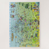 Texas Cartoon Map Puzzle (Vertikal)