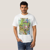 Texas Cartoon Map T-Shirt (Vorne ganz)