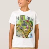 Texas Cartoon Map T-Shirt (Vorderseite)
