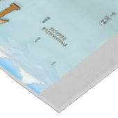 Texas Cartoon Map Tischdecke (Schrägansicht)