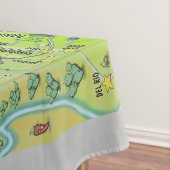 Texas Cartoon Map Tischdecke (Beispiel)