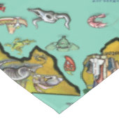 Texas Cartoon Map Tischdecke (Schrägansicht)