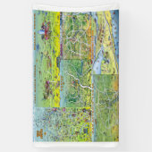 Texas Cartoon Maps Banner (Vertikal)