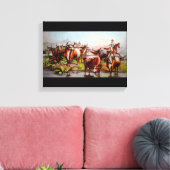 Texas Cattle Drive Leinwanddruck (Insitu (Wohnzimmer))