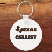 Texas Cellist Schlüsselanhänger (Vorderseite)