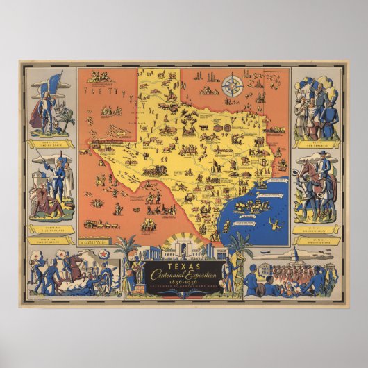 texas Centennial Exposition Poster (Vorne)