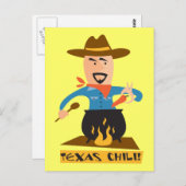 Texas Chili Postkarte (Vorne/Hinten)