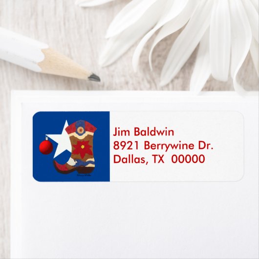 Texas Christmas Address Labels (Insitu)