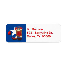 Texas Christmas Address Labels