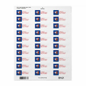Texas Christmas Address Labels (Vorne)