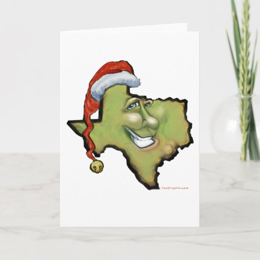 Texas Christmas Feiertagskarte (Vorderseite)