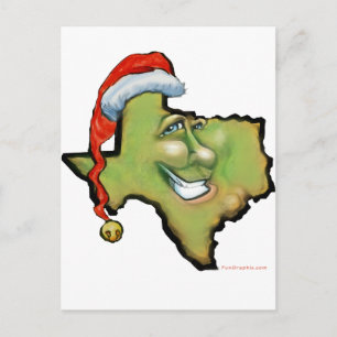 Texas Christmas Feiertagspostkarte