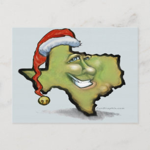 Texas Christmas Feiertagspostkarte