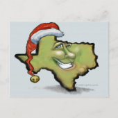 Texas Christmas Feiertagspostkarte (Vorderseite)