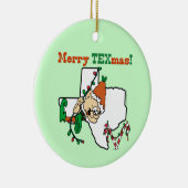 Texas Christmas Keramikornament (Rechts)