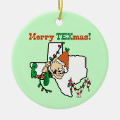 Texas Christmas Keramikornament (Vorne)