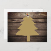 Texas Christmas Rustikale Postcard Feiertagspostkarte (Vorne/Hinten)