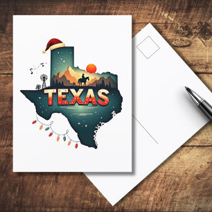 Texas Christmas Staat Karte Beschreibung