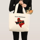 Texas Christmas Tote Bag Jumbo Stoffbeutel (Vorderseite (Produkt))