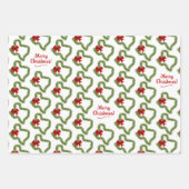 Texas Christmas Wreath Geschenkpapier Set (Vorderseite)