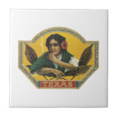 Texas Cigar Label Fliese (Vorderseite)