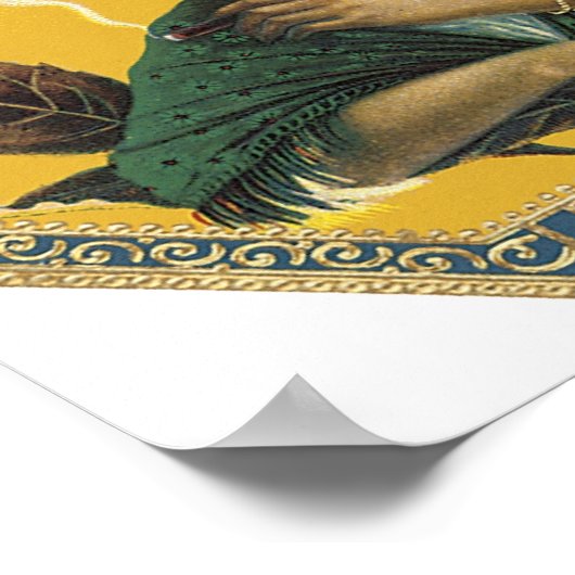 Texas Cigar Label Poster (Ecke)