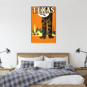 Texas City Cowboy Leinwanddruck (Insitu (Schlafzimmer))